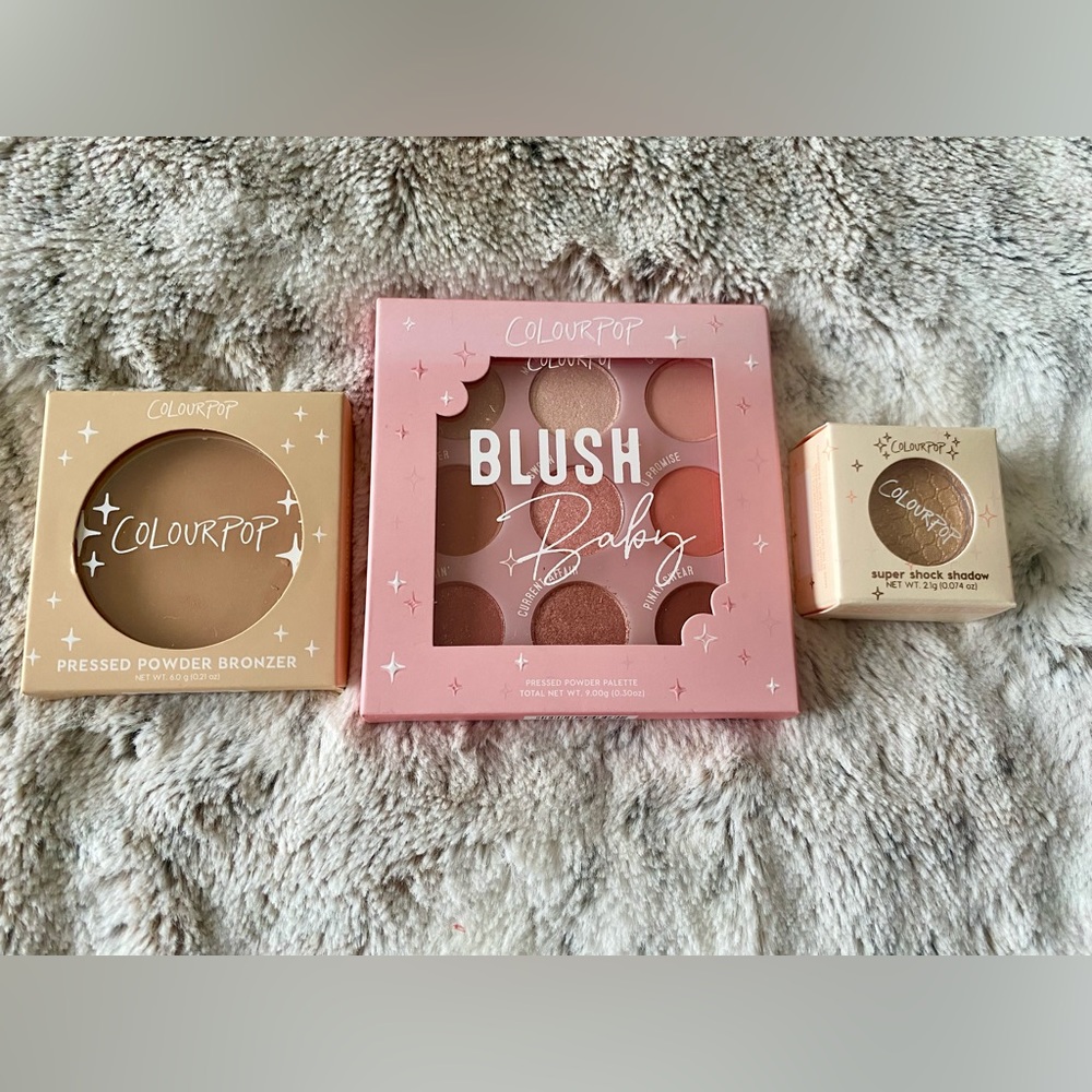 Color Pop Eyeshadow, Pressed Powder Bronzer, salitrero Eyeshadow.